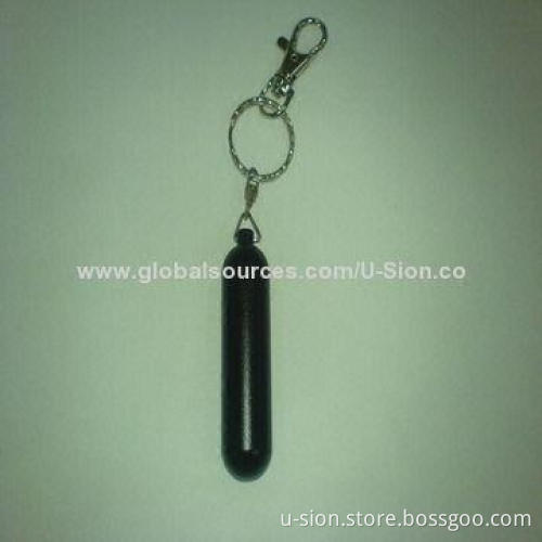 Bullet USB flash disk, golden with keychain for promotion